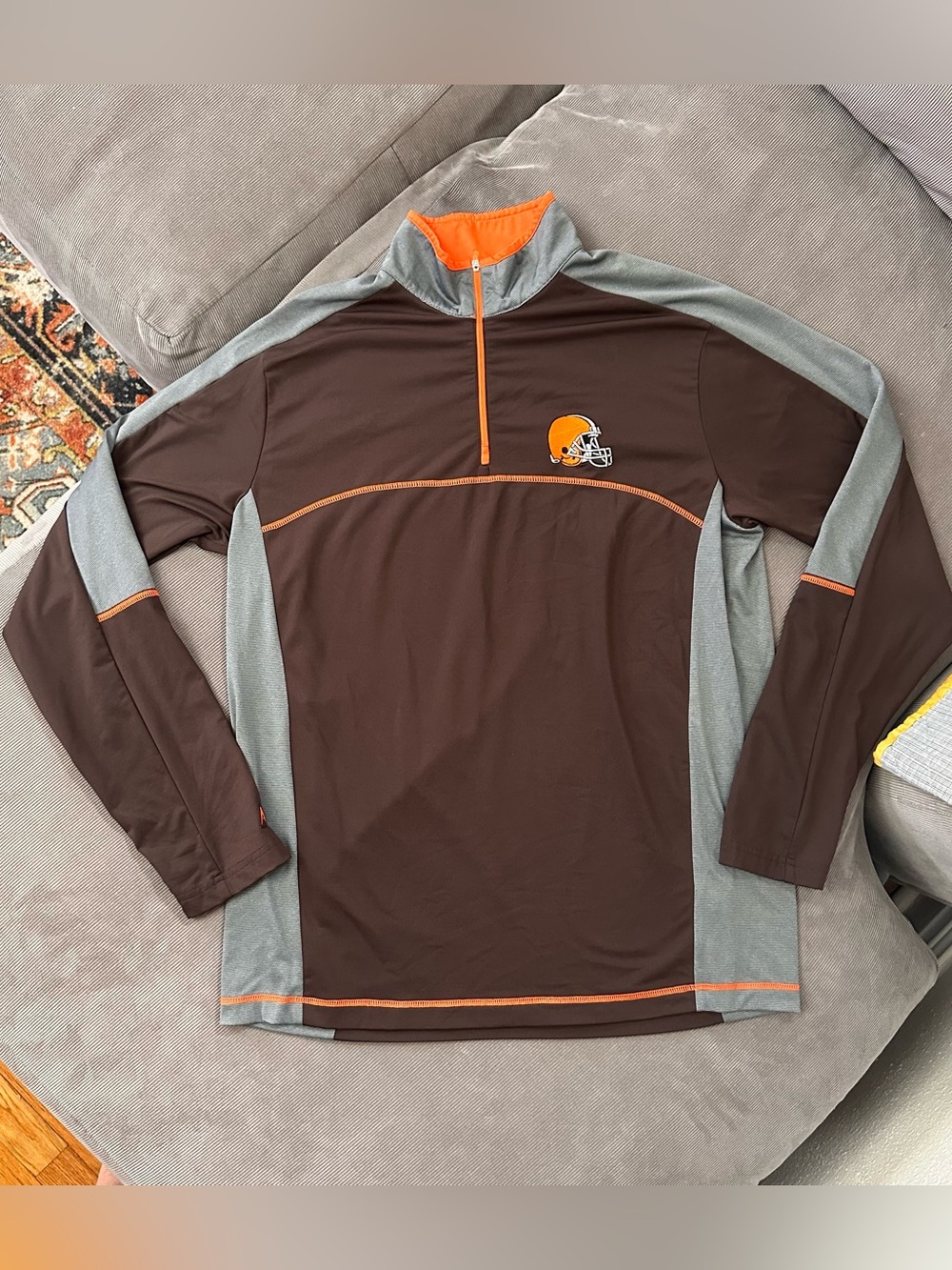 Antigua 1/4 Zip Pullover Jacket Long Sleeve Cleveland Browns NFL Men’s Medium
